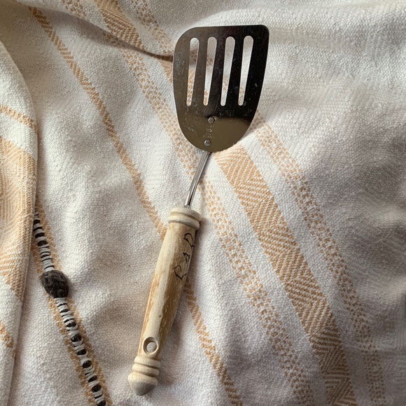 Vintage Ekco Chromium Plated Spatula with Wooden Handle USA Made - Picture 1 of 8